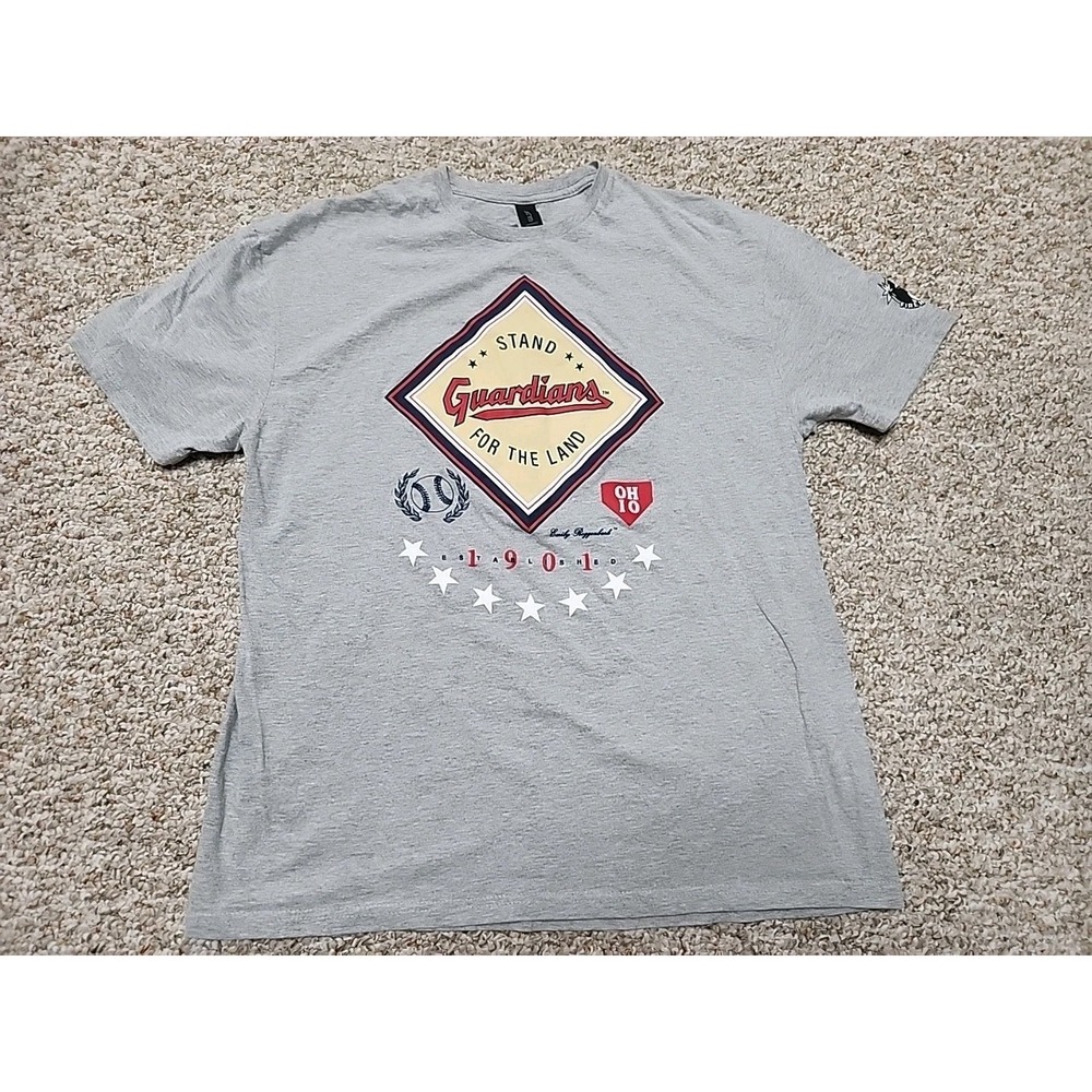 Cleveland Guardians Stand For The Land T-shirt Giveaway Size XL SGA